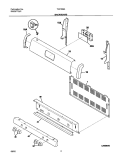 BACKGUARD Diagram and Parts List for TGF336AUA  Tappan Range
