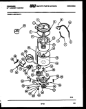 TUB DETAIL Diagram and Parts List for LCE772LL2  Frigidaire Washer Dryer Combo
