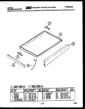 TOP PARTS Diagram and Parts List for 77-4957-66-01  Tappan Range