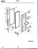 REFRIGERATOR DOOR PARTS Diagram and Parts List for FRS24WHAW0  Frigidaire Refrigerator
