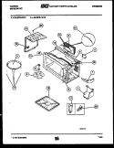WRAPPER AND BODY PARTS Diagram and Parts List for 56-2278-10-15  Tappan Microwave