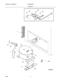 SYSTEM Diagram and Parts List for GLFC2528FW10  Frigidaire Freezer