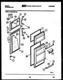 DOOR PARTS Diagram and Parts List for RD19F9WV3B  Gibson Refrigerator