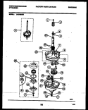 TRANSMISSION PARTS Diagram and Parts List for LA470BXD1  Frigidaire Washer