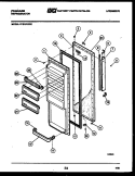 REFRIGERATOR DOOR PARTS Diagram and Parts List for FPD19VFW1  Frigidaire Refrigerator