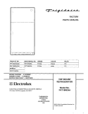 COVER Diagram and Parts List for FRT18ND5AW0  Frigidaire Refrigerator