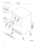 CABINET Diagram and Parts List for EI24RD65HS1  Electrolux Refrigerator