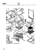 BODY Diagram and Parts List for F04B357BDA  Frigidaire Range