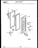 REFRIGERATOR DOOR PARTS Diagram and Parts List for WRS22PRBD0  Frigidaire Refrigerator