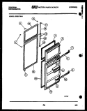 DOOR PARTS Diagram and Parts List for GTN217WHD4  Frigidaire Refrigerator