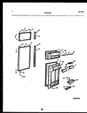 DOOR PARTS Diagram and Parts List for 95-1991-00-00  Tappan Refrigerator