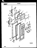 DOOR PARTS Diagram and Parts List for WRT22NRAW0  Frigidaire Refrigerator