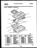 BURNER BOX PARTS Diagram and Parts List for FGC9X8XABA  Frigidaire Cooktop