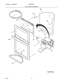 ICE & WATER DISPENSER Diagram and Parts List for FPUS2698LF0  Frigidaire Refrigerator