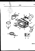 WRAPPER AND BODY PARTS Diagram and Parts List for 56-8702-10-01  Tappan Microwave