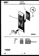 CONTROL PANEL Diagram and Parts List for FMS137T1B1  Frigidaire Microwave