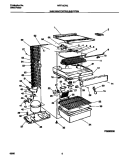 SHELVES / CONTROLS / SYSTEM Diagram and Parts List for MRT12CRED1  Frigidaire Refrigerator