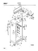 CABINET Diagram and Parts List for MRT18FNGD0  Frigidaire Refrigerator