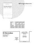 COVER Diagram and Parts List for GLGF386DBF  Frigidaire Range