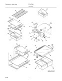 Part Location Diagram of 240373105 Frigidaire FRAME-SHELF