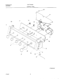 CONTROL PANEL Diagram and Parts List for GWT1749AS0  Gibson Washer