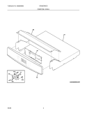 CONTROL PANEL Diagram and Parts List for EW30EW6CGB1  Electrolux Range