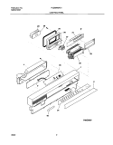 CONTROL PANEL Diagram and Parts List for PLDB998AC1  Frigidaire Dishwasher