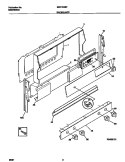 BACKGUARD Diagram and Parts List for MGF354BFDA  Frigidaire Range