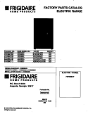 COVER Diagram and Parts List for FEF389CFBH  Frigidaire Range