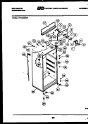 CABINET PARTS Diagram and Parts List for TPK180EN3W  Kelvinator Refrigerator