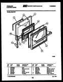 DOOR PARTS Diagram and Parts List for R32BAW4  Frigidaire Range