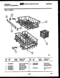 RACKS AND TRAYS Diagram and Parts List for DW2508PW1  Frigidaire Dishwasher