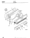 BACKGUARD Diagram and Parts List for FGF335CESA  Frigidaire Range