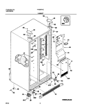CABINET Diagram and Parts List for FRS26F4CQ0  Frigidaire Refrigerator