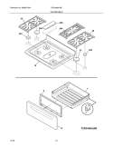 TOP/DRAWER Diagram and Parts List for CRG3490LWB  Crosley Range