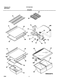 SHELVES Diagram and Parts List for FRT18G7CW0  Frigidaire Refrigerator