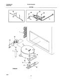 SYSTEM Diagram and Parts List for FFC09C4AW0  Frigidaire Freezer