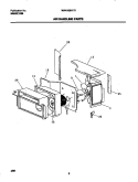 AIR HANDLING PARTS Diagram and Parts List for WAH106H1T1  Frigidaire Air Conditioner