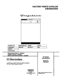 COVER Diagram and Parts List for FDB421RFS7  Frigidaire Dishwasher