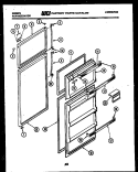 DOOR PARTS Diagram and Parts List for RT19F8WT3A  Gibson Refrigerator