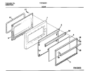 DOOR Diagram and Parts List for TGF350SCWB  Tappan Range