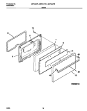 DOOR Diagram and Parts List for MEF300PBDE  Frigidaire Range