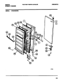 DOOR Diagram and Parts List for GFU21M4AW3  Gibson Freezer