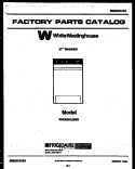 COVER Diagram and Parts List for WWX645JBS0  Frigidaire Washer