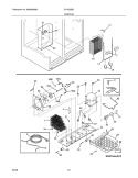 SYSTEM Diagram and Parts List for GLHS39EJPB0  Frigidaire Refrigerator