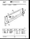 BACKGUARD Diagram and Parts List for G30PNL2  Frigidaire Range