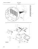 SYSTEM Diagram and Parts List for FRU17G4JW21  Frigidaire Refrigerator
