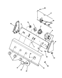 CONTROL PANEL Diagram and Parts List for WWX645RBW3  Frigidaire Washer