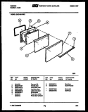 DOOR PARTS Diagram and Parts List for CGC1M1WXC  Gibson Range
