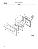 DOOR Diagram and Parts List for FGF316AQA  Frigidaire Range